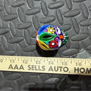 Small Ceramic Painted Skull